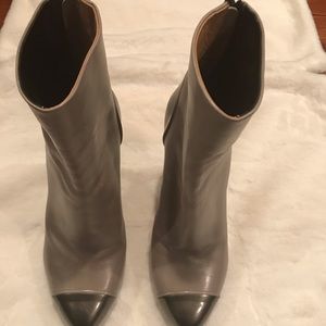 Gray Cap Toe Boot